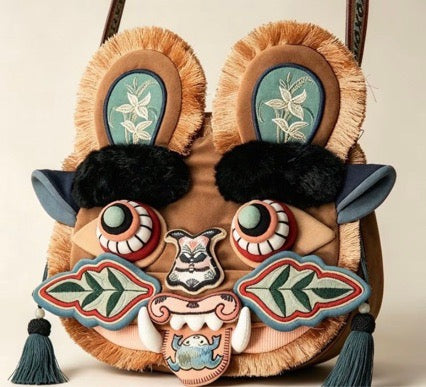 Elon Musk Son Inspired Tiger Head Mini Bag – Luxury Statement Shoulder Bag